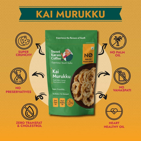Sweet Karam Coffee Kai Murukku Chakli